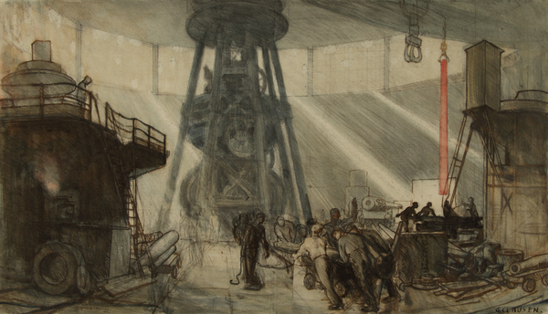Study for 'The Gun Factory at Woolwich Arsenal'